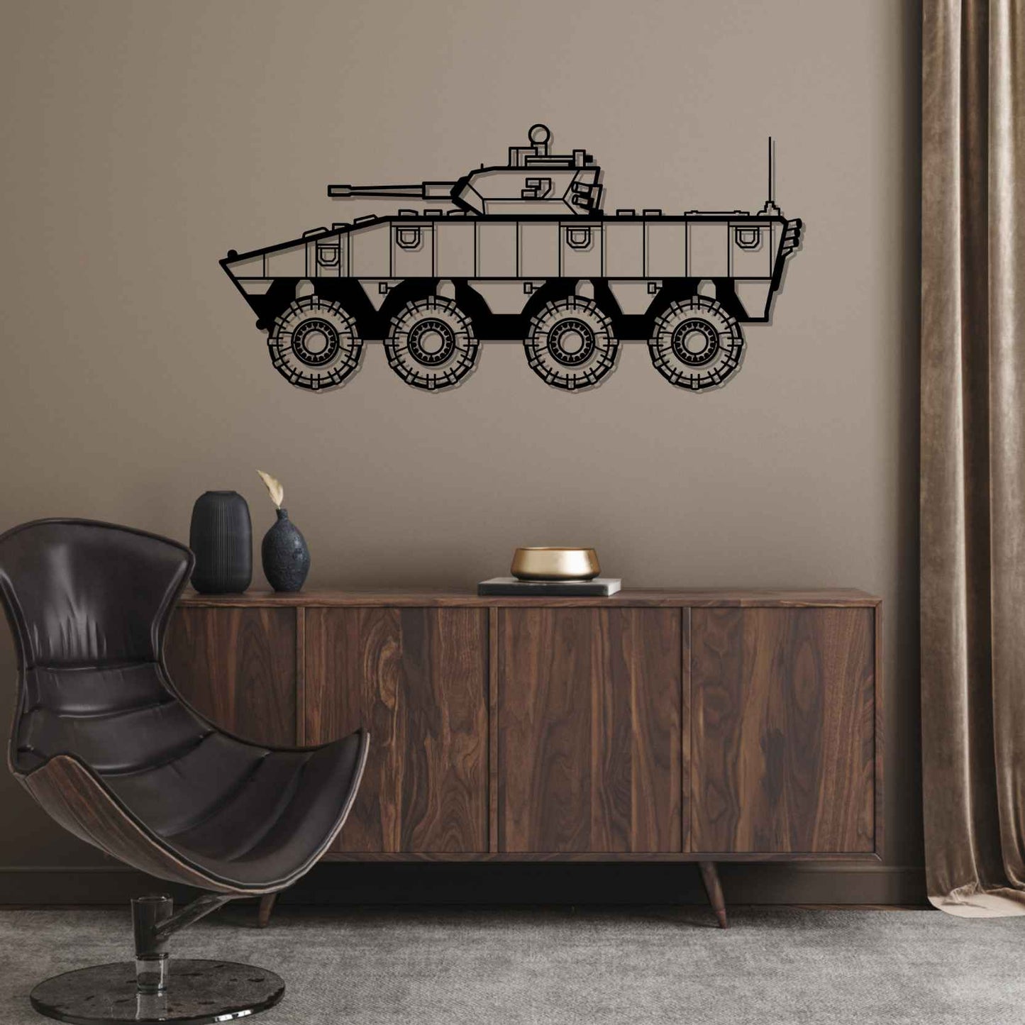 VBCI Silhouette Metal Wall Art