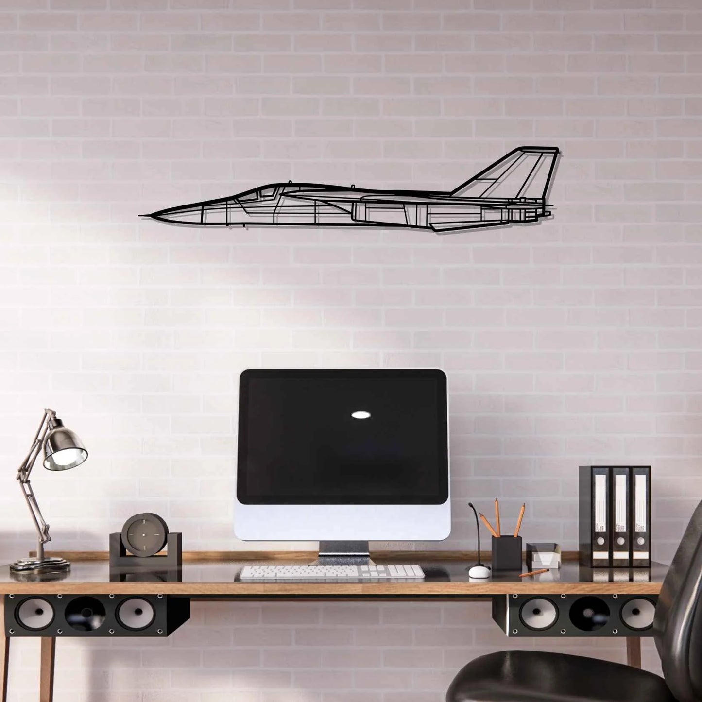F-111E Aardvark Silhouette Metal Wall Art