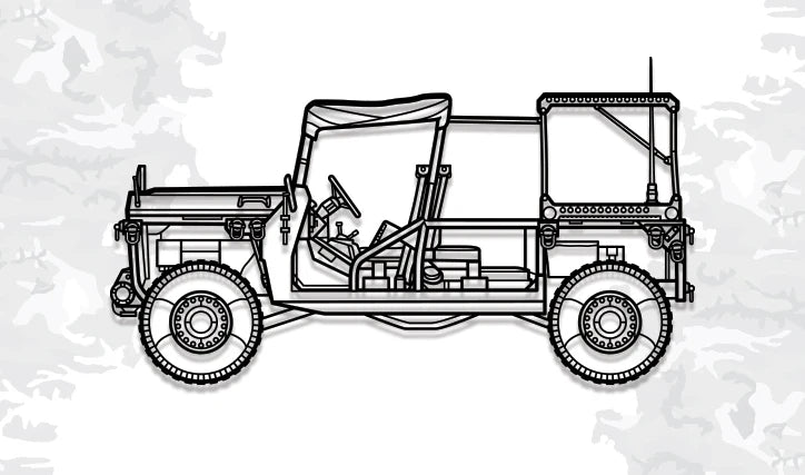Wheeled military vehicle