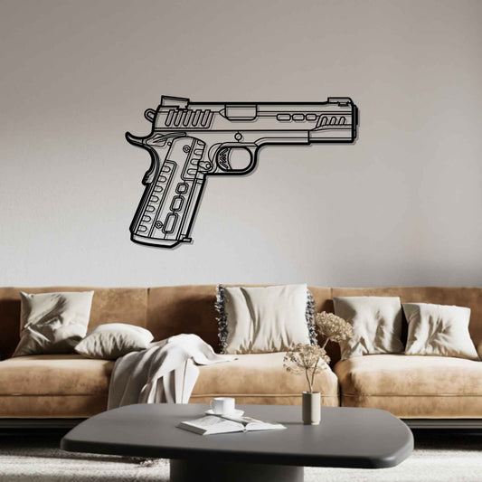 Rapide 1911 Front Silhouette Metal Wall Art