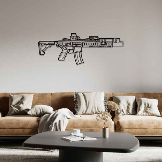 MCX LVAW Silhouette Metal Wall Art