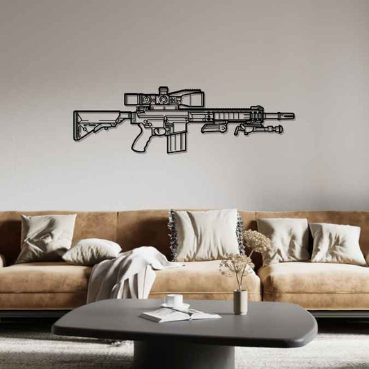 LM7 2018 Silhouette Metal Wall Art