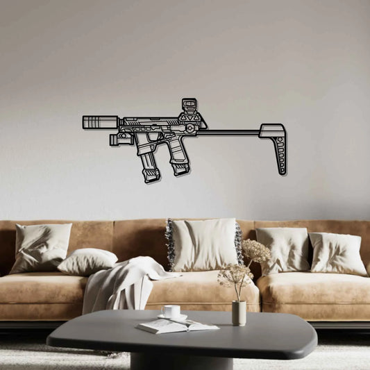 Raider MP17 Silhouette Metal Wall Art