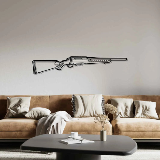 American Ranch Silhouette Metal Wall Art