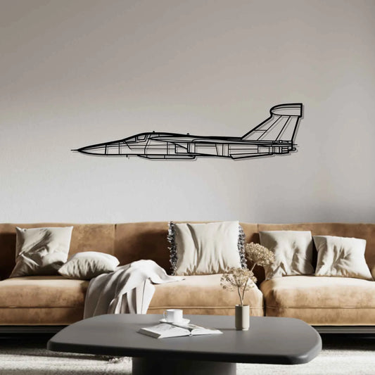 EF-111A Raven Silhouette Metal Wall Art