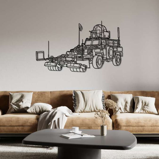 RG-31 Angle Silhouette Metal Wall Art