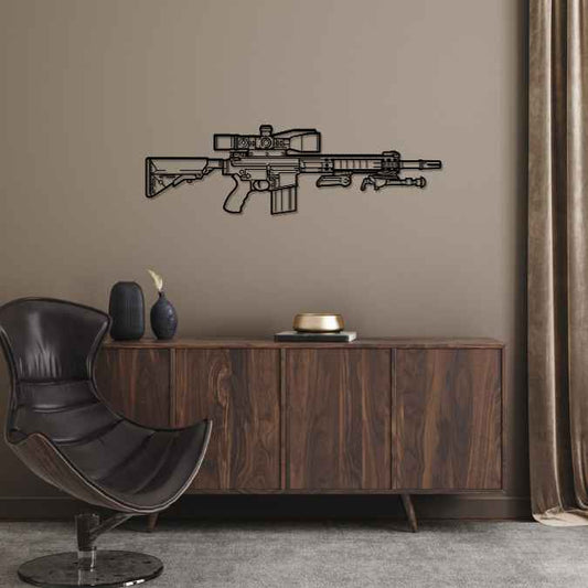 LM7 2018 Silhouette Metal Wall Art