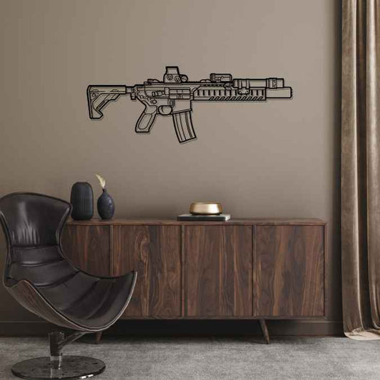 MCX LVAW Silhouette Metal Wall Art