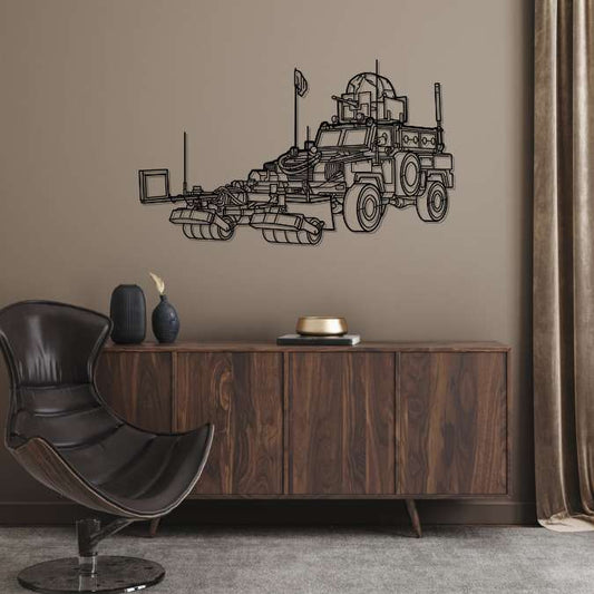 RG-31 Angle Silhouette Metal Wall Art