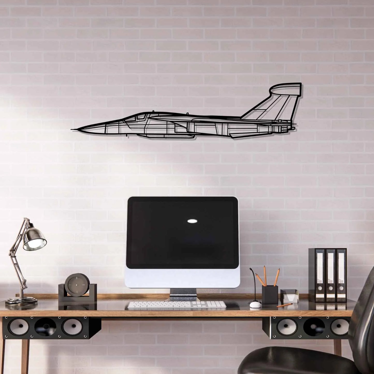 EF-111A Raven Silhouette Metal Wall Art
