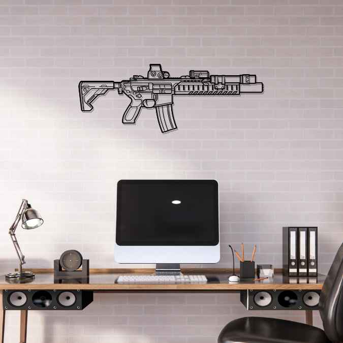 MCX LVAW Silhouette Metal Wall Art
