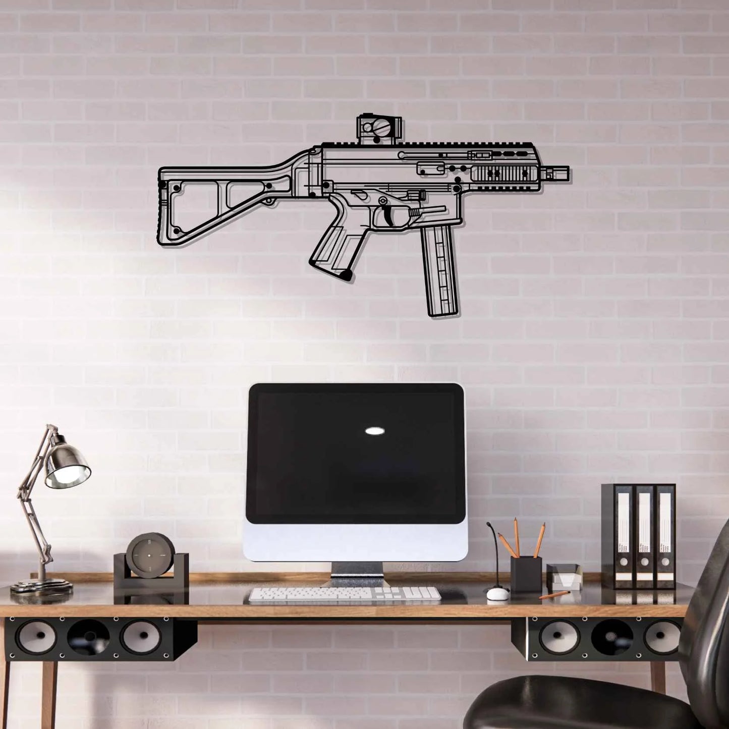 APC9 Silhouette Metal Wall Art